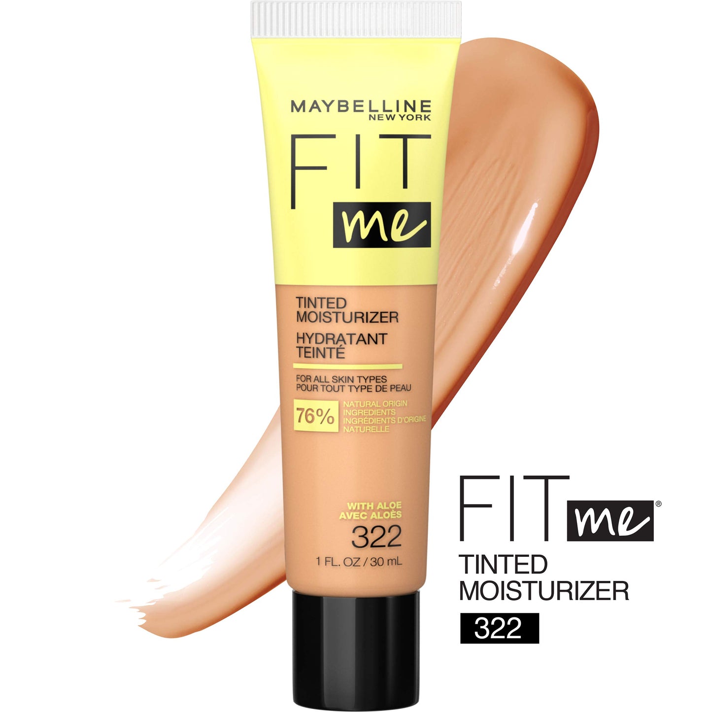 Maybelline - Fit Me Hidratante con Color – Piel Fresca y Radiante Todo el Día