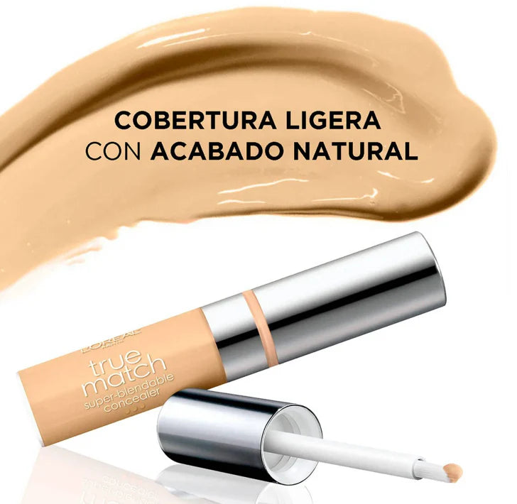 L'Oréal - True Match Corrector Super Blendable – Cobertura Natural y Acabado Impecable