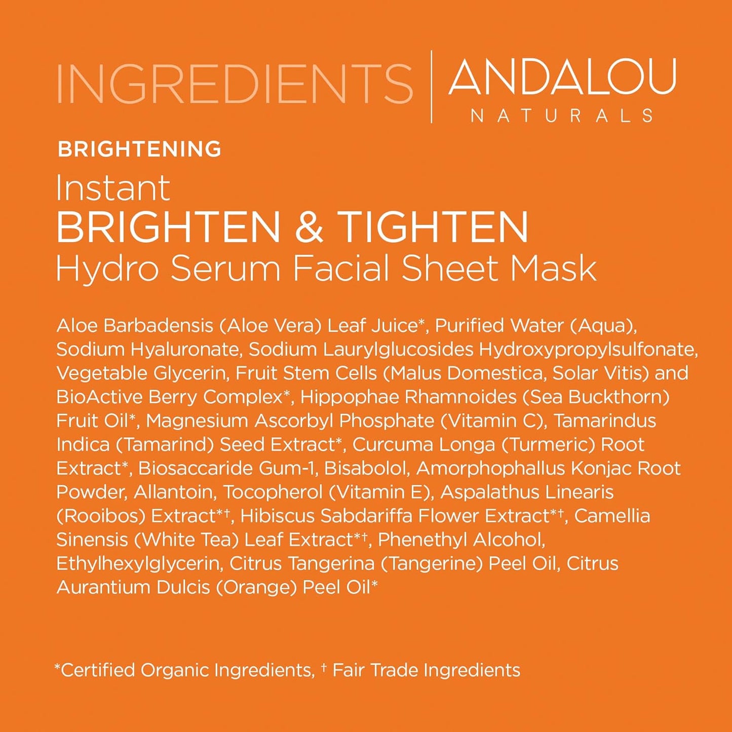 Andalou - Instant Brighten & Tighten Hydro Serum