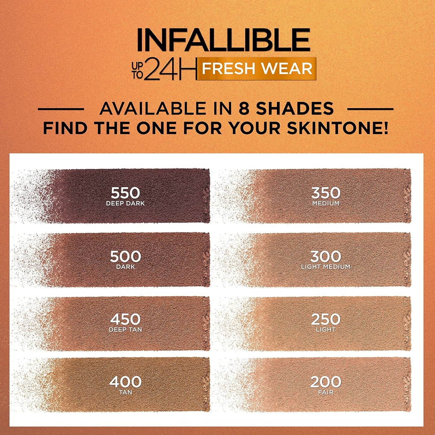 L’Oréal - Infallible Bronceador Mate – Definición y Calidez que Dura Todo el Día