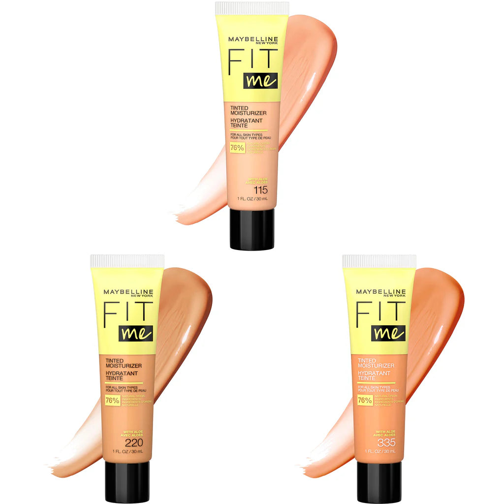Maybelline - Fit Me Hidratante con Color – Piel Fresca y Radiante Todo el Día